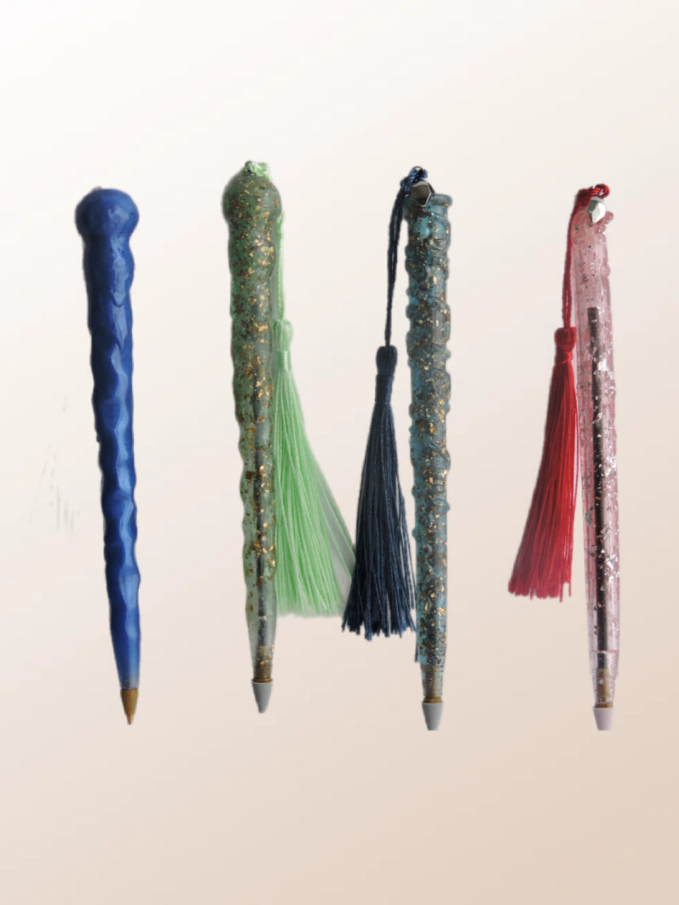 Bolígrafos De Resina Artesanales Y Recargables Con Detalles Decorativos