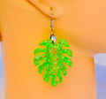 Pendientes Hoja Monstera